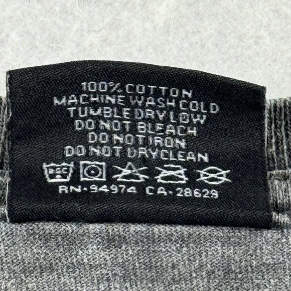 Stussy Hellshire Long Sleeve Tee Men’s XL Gray Dyed Factory Faded Streetwear - Picture 13 of 13